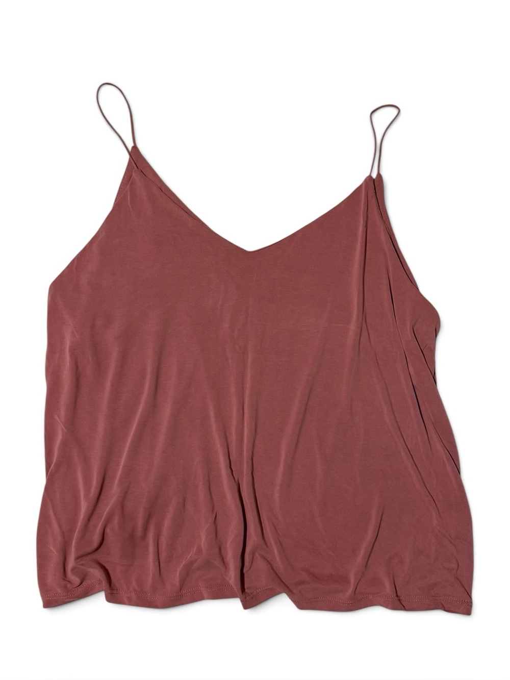 Maurices Dusty Rose V-Neck Spaghetti Strap Tank Top 1X